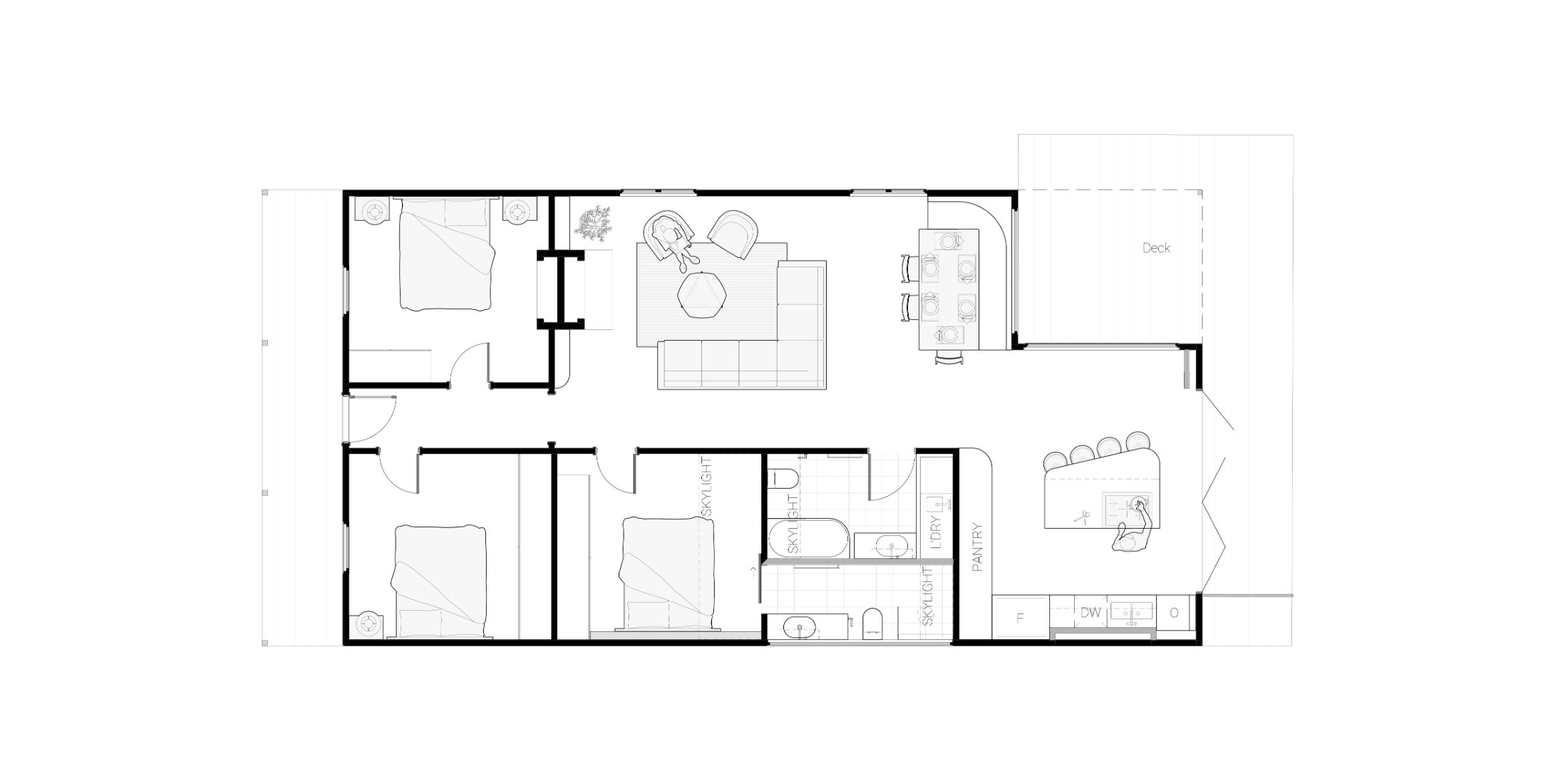 Proposed floor plan of the Williamstown heritage home
