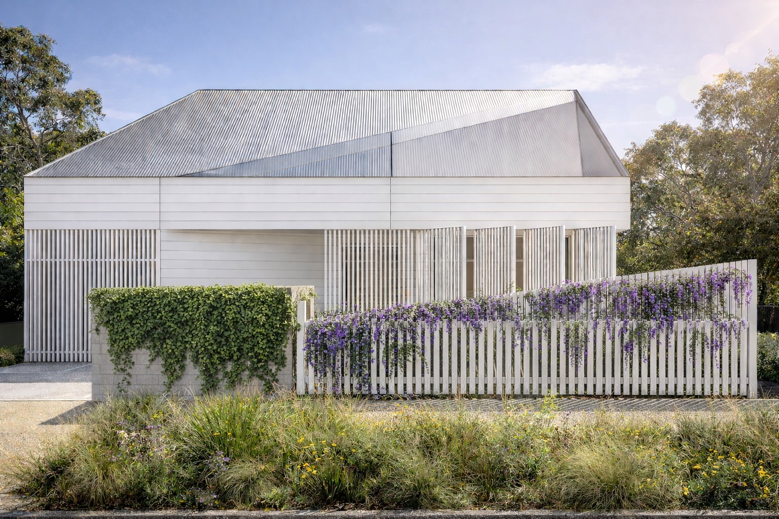 The new home tucked under the neighbouring Edwardian rooflines